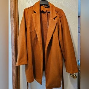 Shein Curve Wool-like Winter Coat - Size 2X